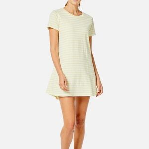 Addison Bay Belmont Tshirt Dress, New with tags, size XL yellow/white